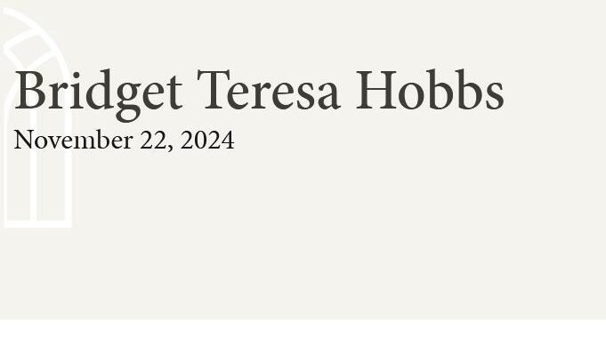 HOBBS, Bridget Teresa Hobbs