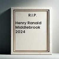 MIDDLEBROOK, Henry Ranald Middlebrook