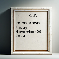 BROWN, Ralph Brown