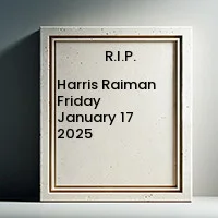 RAIMAN, Harris Raiman