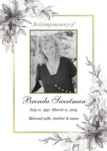 SWEETMAN, Brenda Lee Sweetman