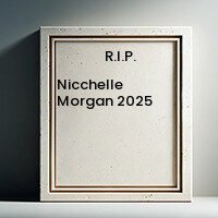 Memorial plaque, R.I.P. Nichelle Morgan 2025.