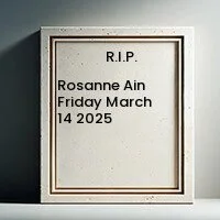 AIN, Rosanne Ain