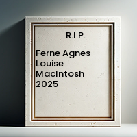 MACINTOSH, Ferne Agnes Louise MacIntosh
