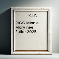RIGG, Minnie Mary Rigg (née Fuller)