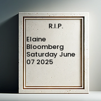 BLOOMBERG, Elaine Bloomberg