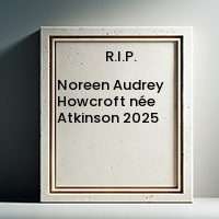 HOWCROFT , Noreen Audrey Howcroft (née Atkinson)