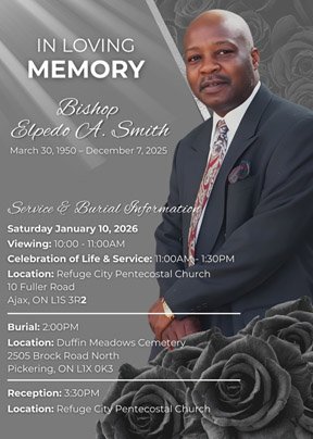 SMITH, Bishop Elpedo A. Smith