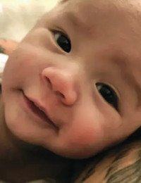 Close-up of a smiling baby