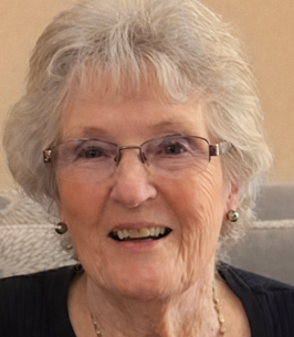 ALLAN, Patricia Allan Smiling elderly woman with glasses, short white hair