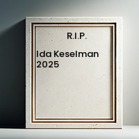Memorial plaque for Ida Keselman, 2025.