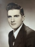 Vintage portrait of a young man in a suit.