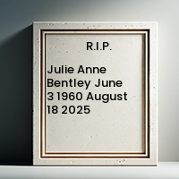 Memorial plaque with dates of a person.