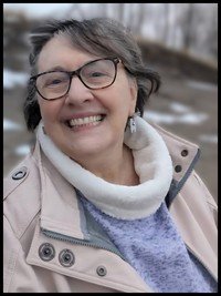 Smiling woman in outdoor winter setting