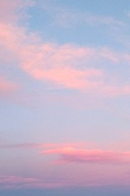 Serene pink and blue sunset sky