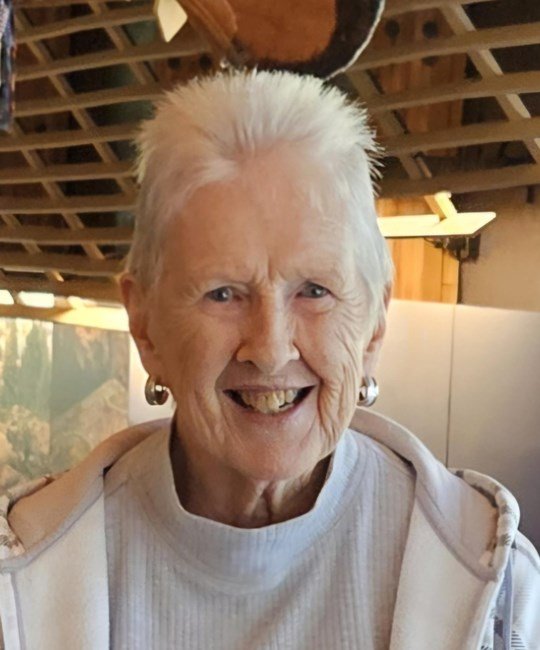 BANKS, Marilyn Elaine Banks Smiling elderly woman indoors
