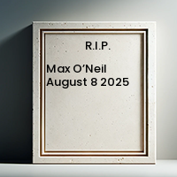 Max Oneil August 8 2025 1