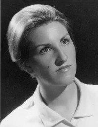 Black and white portrait of a woman