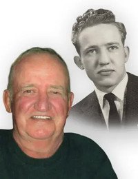 Older and younger man, smiling in portraits.