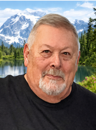 COLLINS, Jack Collins Man in nature with mountain background