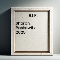 Memorial plaque for Sharon Paskowitz, 2025.