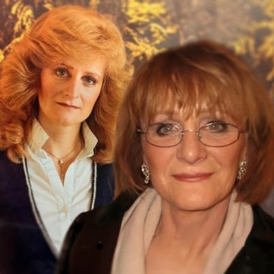 Two women with different hairstyles and outfits.