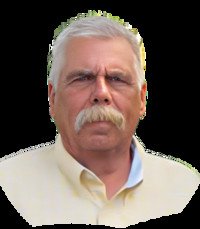 Elderly man with mustache in collared shirt.