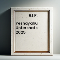 Yeshayahu Untershats 2025 1