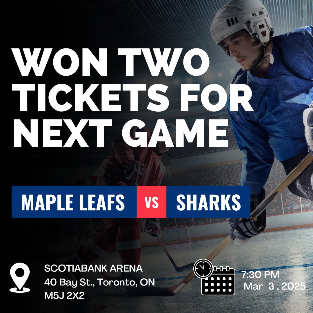 Maple Leafs vs Sharks, March 3, 2025, Scotiabank Arena.