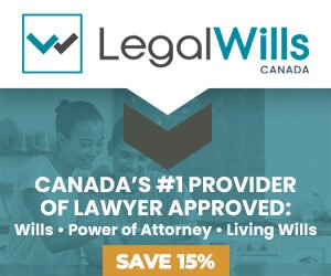 Canada's top legal wills provider, save 15% now.